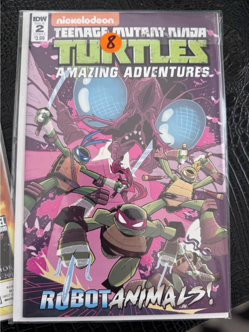 Nickelodeon Teenage Mutant Ninja Turtles Comic Cover - Pink & Green